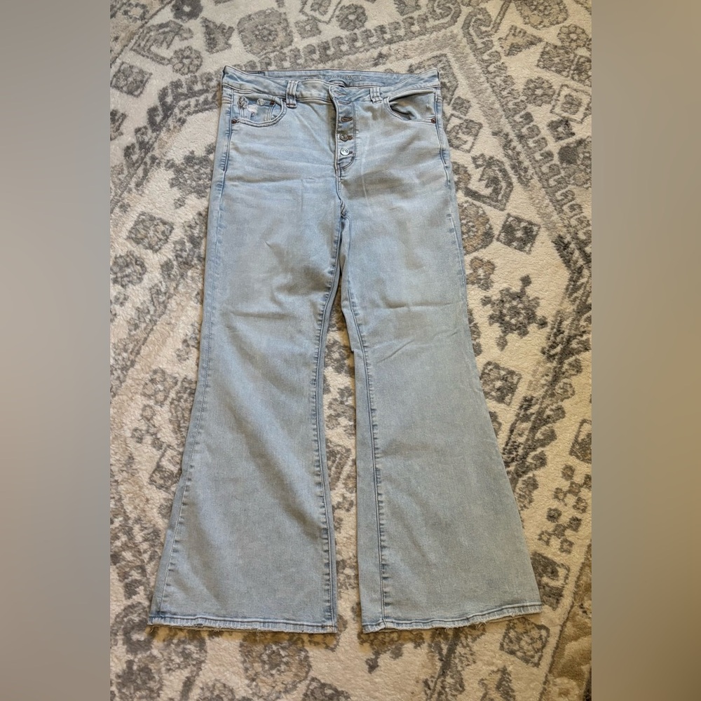 American Eagle Outfitters Light Blue Flare Jeans